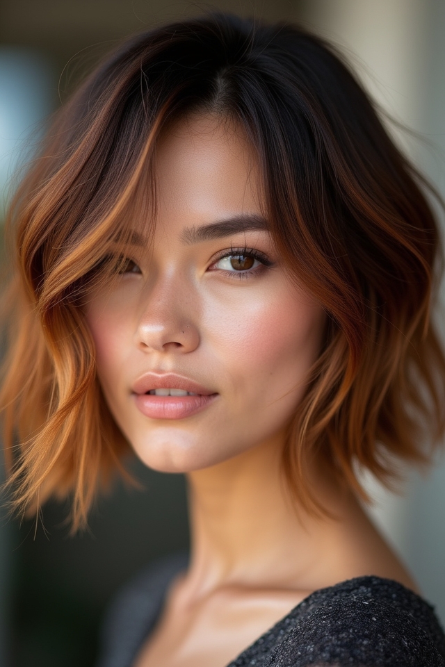 bob hairstyles with highlights
