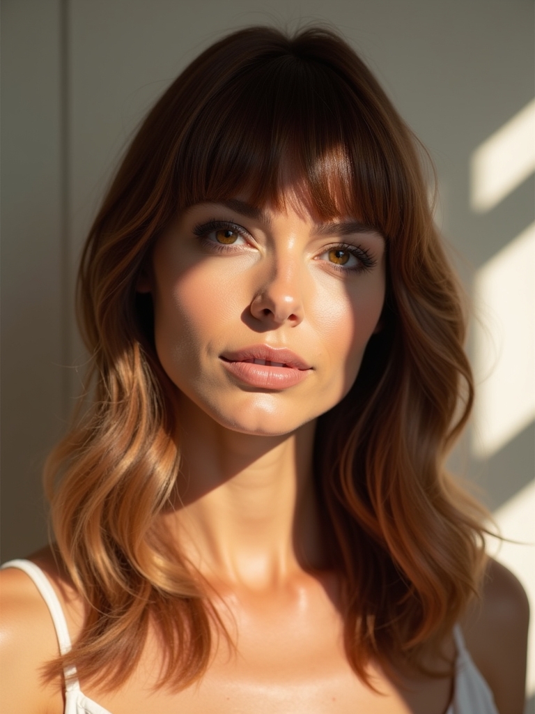 bold blunt cut bangs