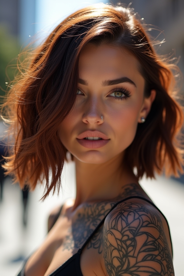 bold bob with undercut