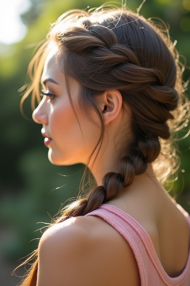 casual tucked braid tutorial