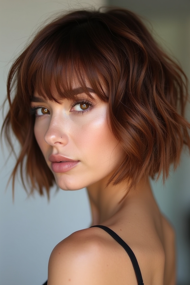 chic graduated bob hairstyle