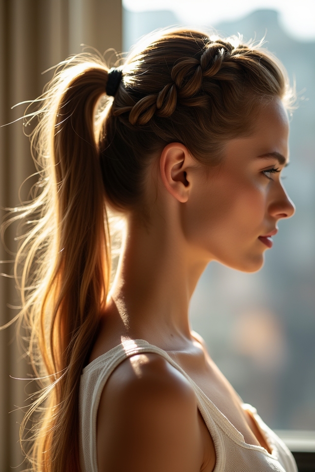 creative asymmetrical ponytail ideas