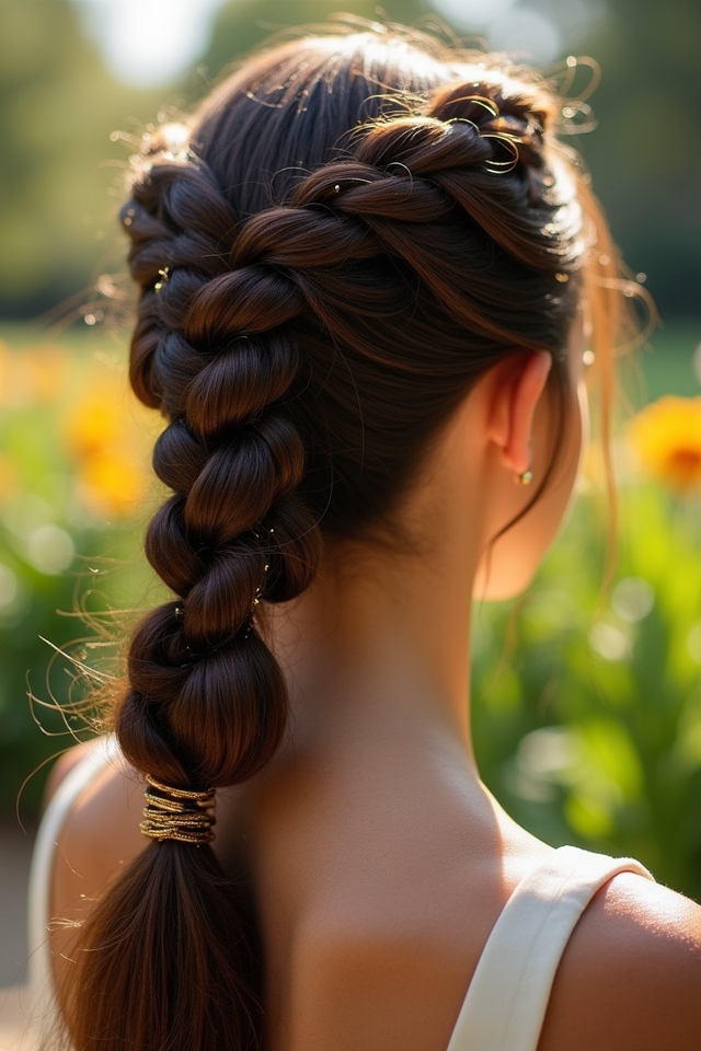 creative braided ponytail styles