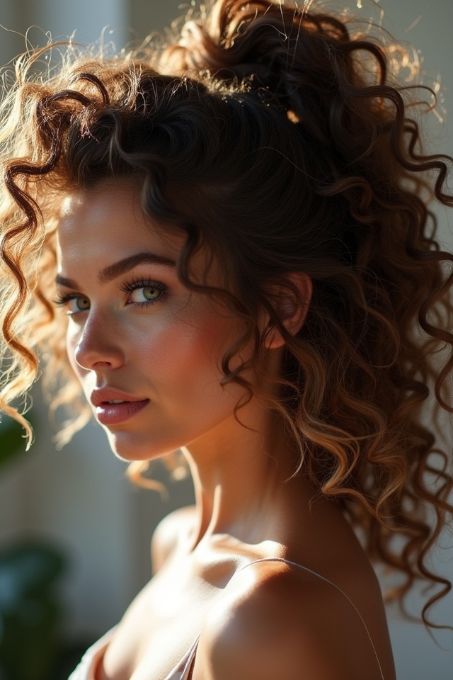 curly ponytail styling tips