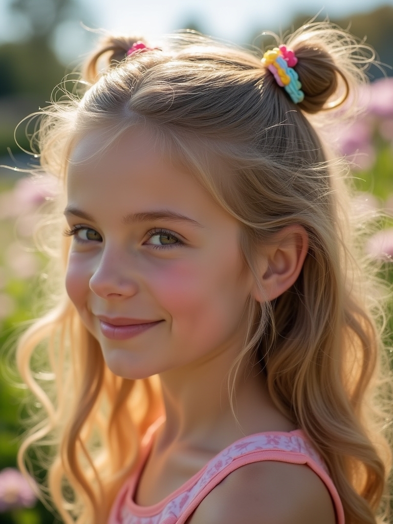 cute hair clip style