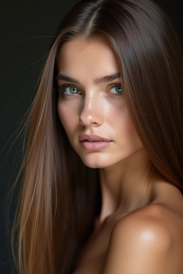 deep side part styling