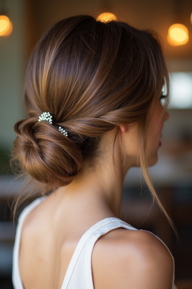 effortless elegance with chignon