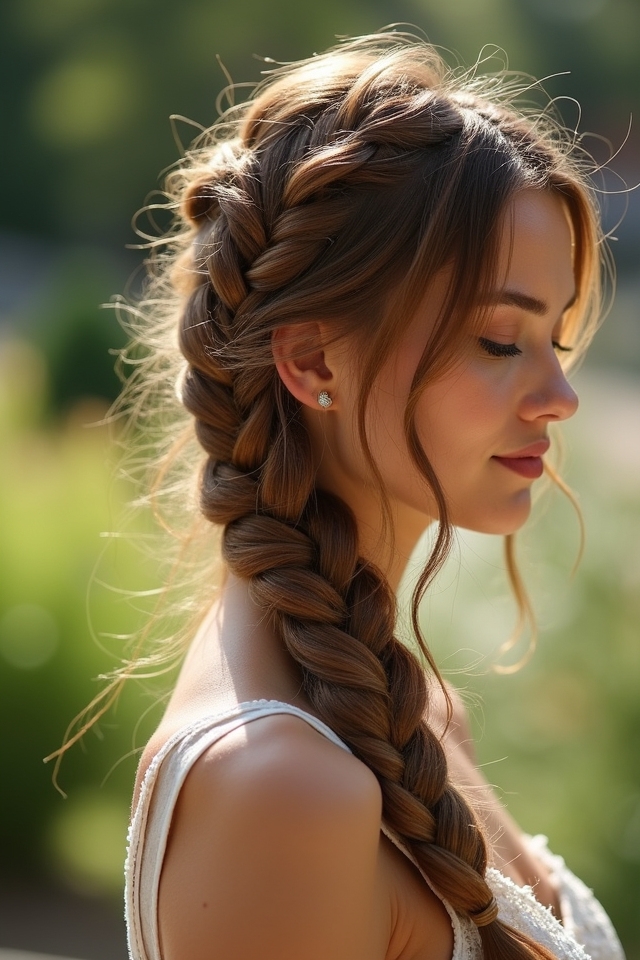 effortlessly chic pull through braid