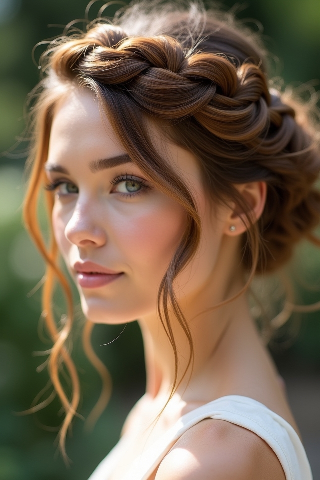 elegant crown braid styles
