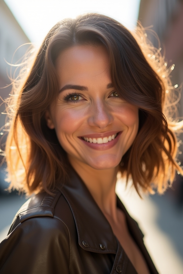 face framing layered bob styles