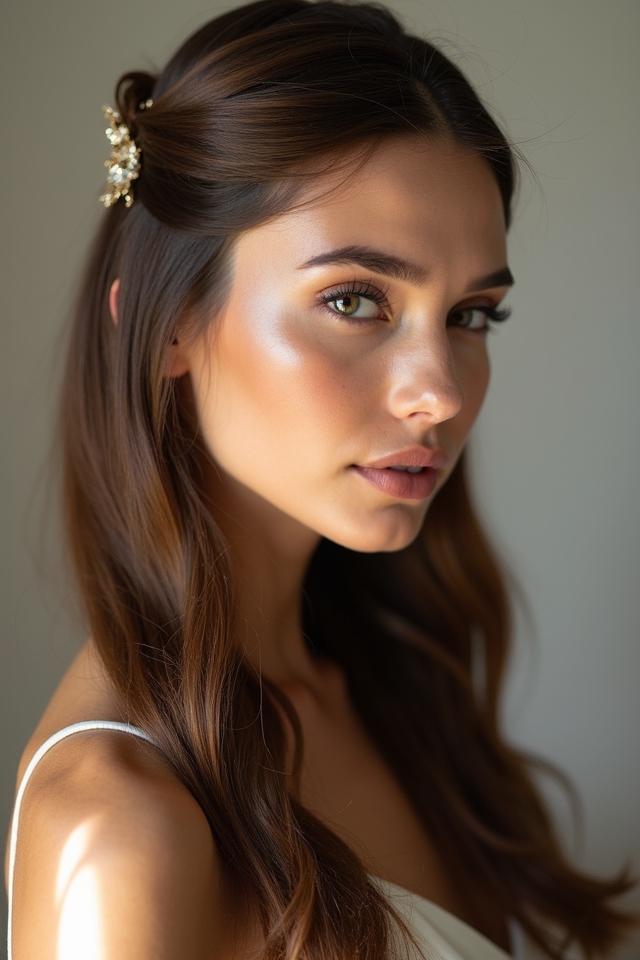 half up half down elegance