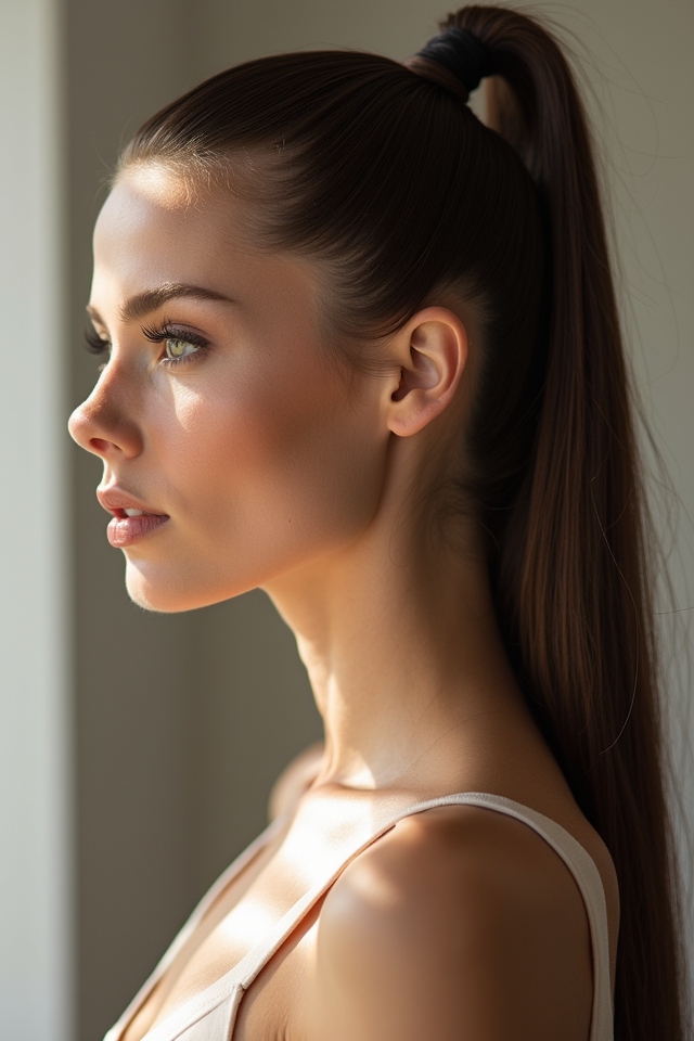 high ponytail styling tips