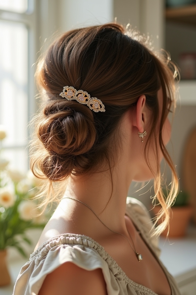 quick and stylish updo