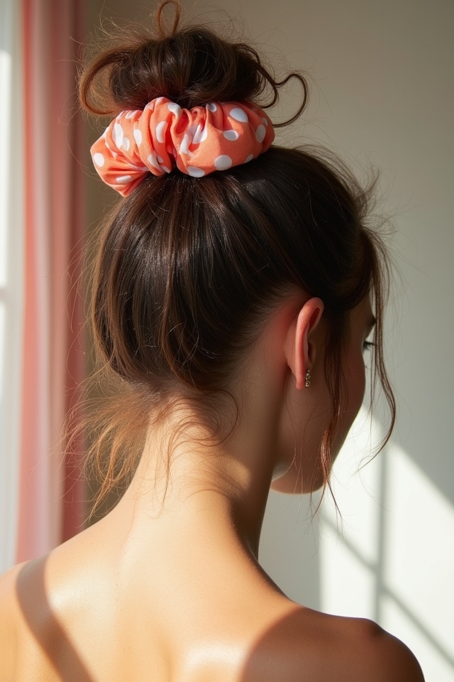 quick scrunchie updo tips