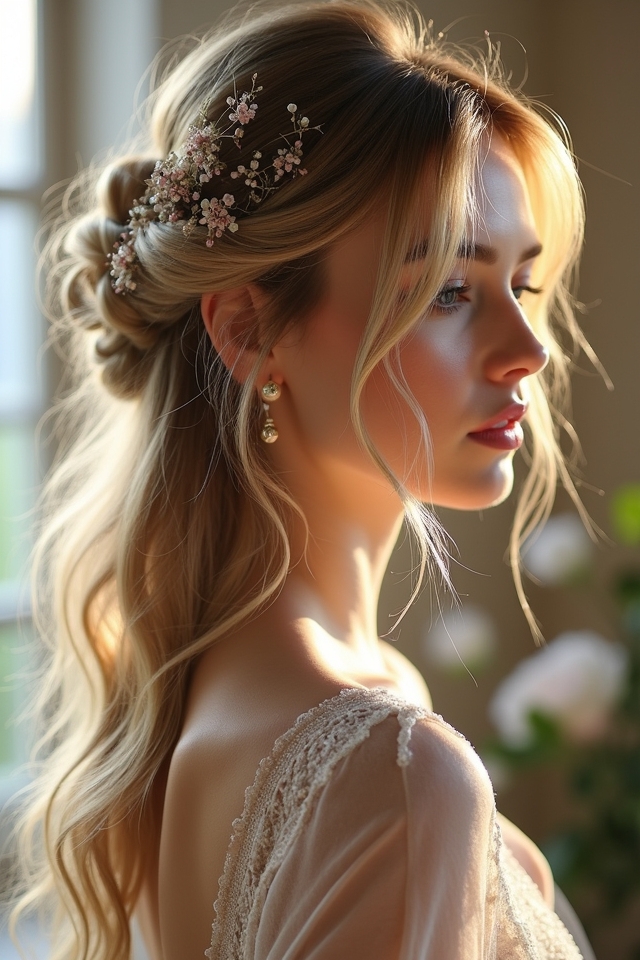 romantic updo styling guide